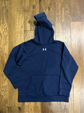 Under Armour Boys Navy Hoodie Sweatshirt Size 8